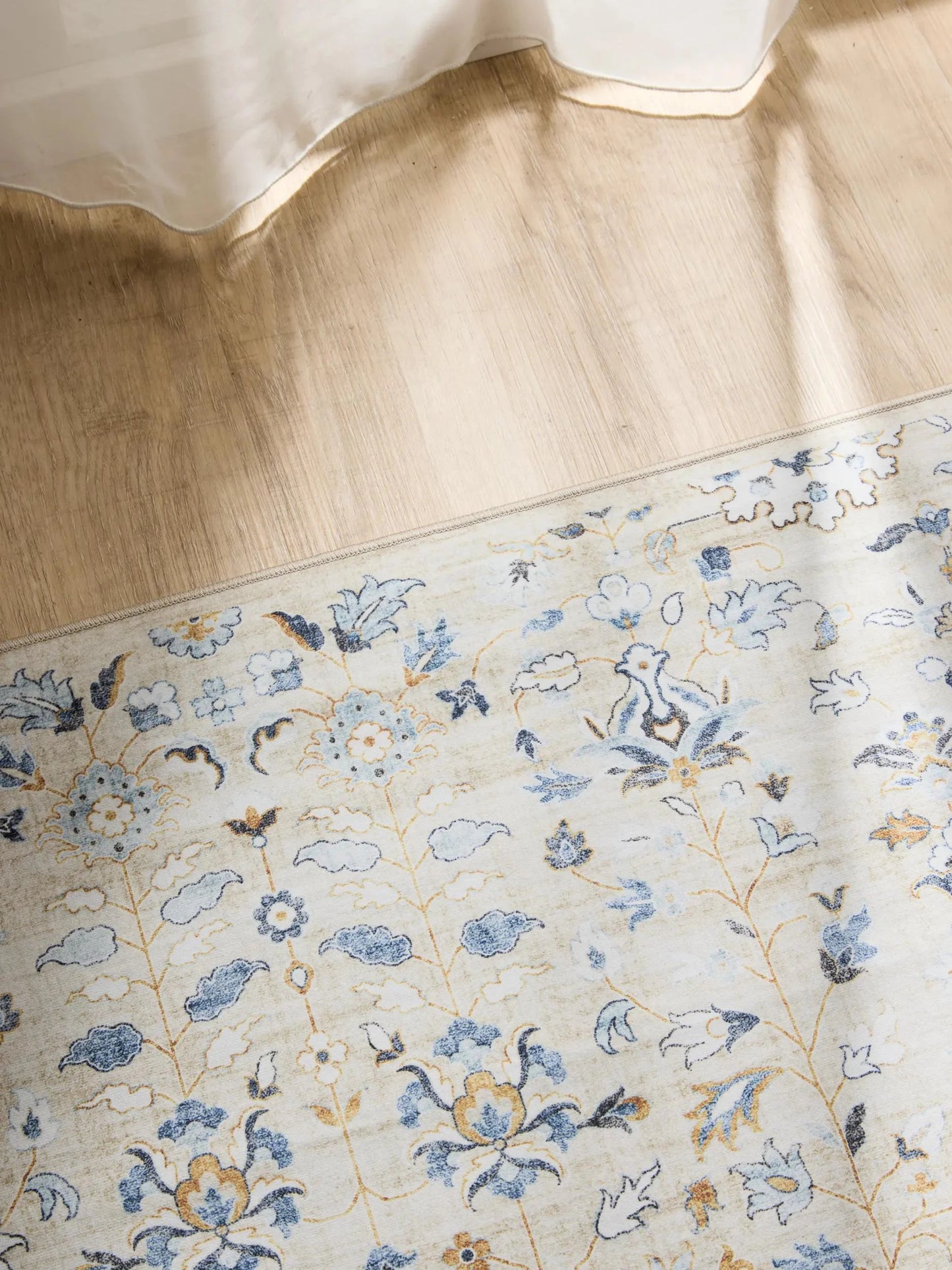 ATLAS Beige Vaskbart Tæppe - Billede 3