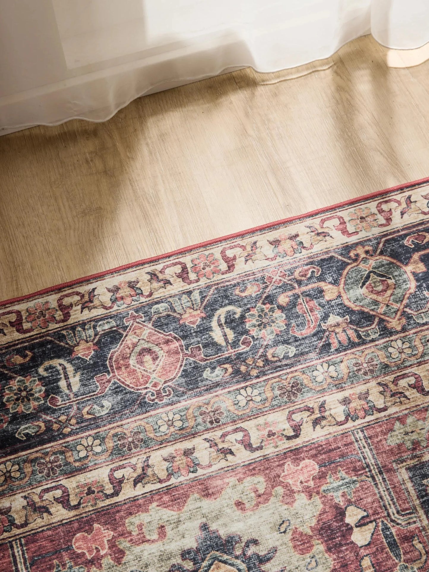 ATLAS Flerfarvet Vaskbart Tæppe - Billede 3