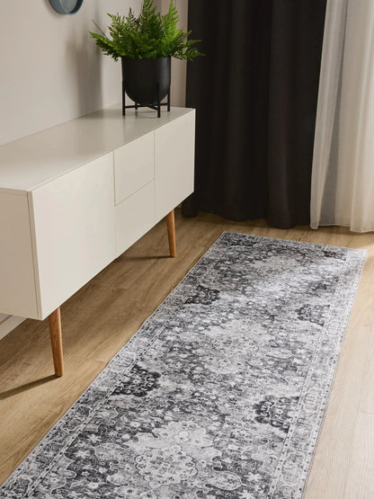 ATLAS Koksgrå Vaskbart Tæppe