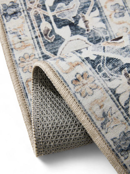 ATLAS Creme Grå Vaskbart Tæppe - Billede 4