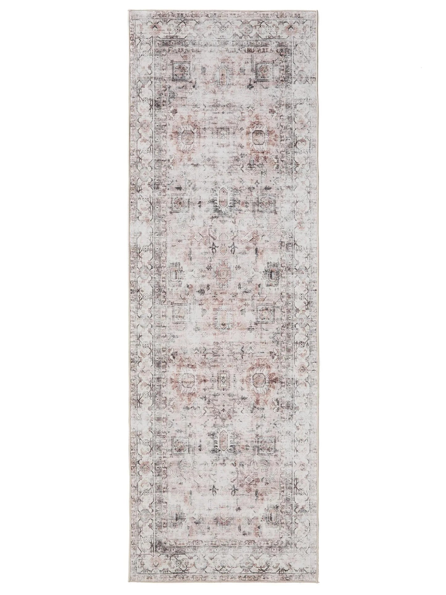 ATLAS Creme Taupe Vaskbart Tæppe