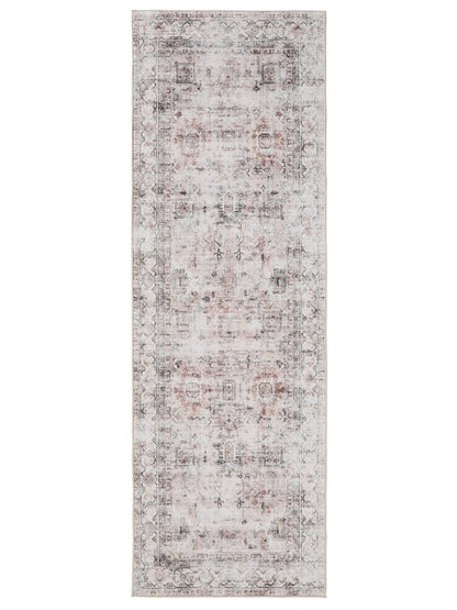 ATLAS Creme Taupe Vaskbart Tæppe