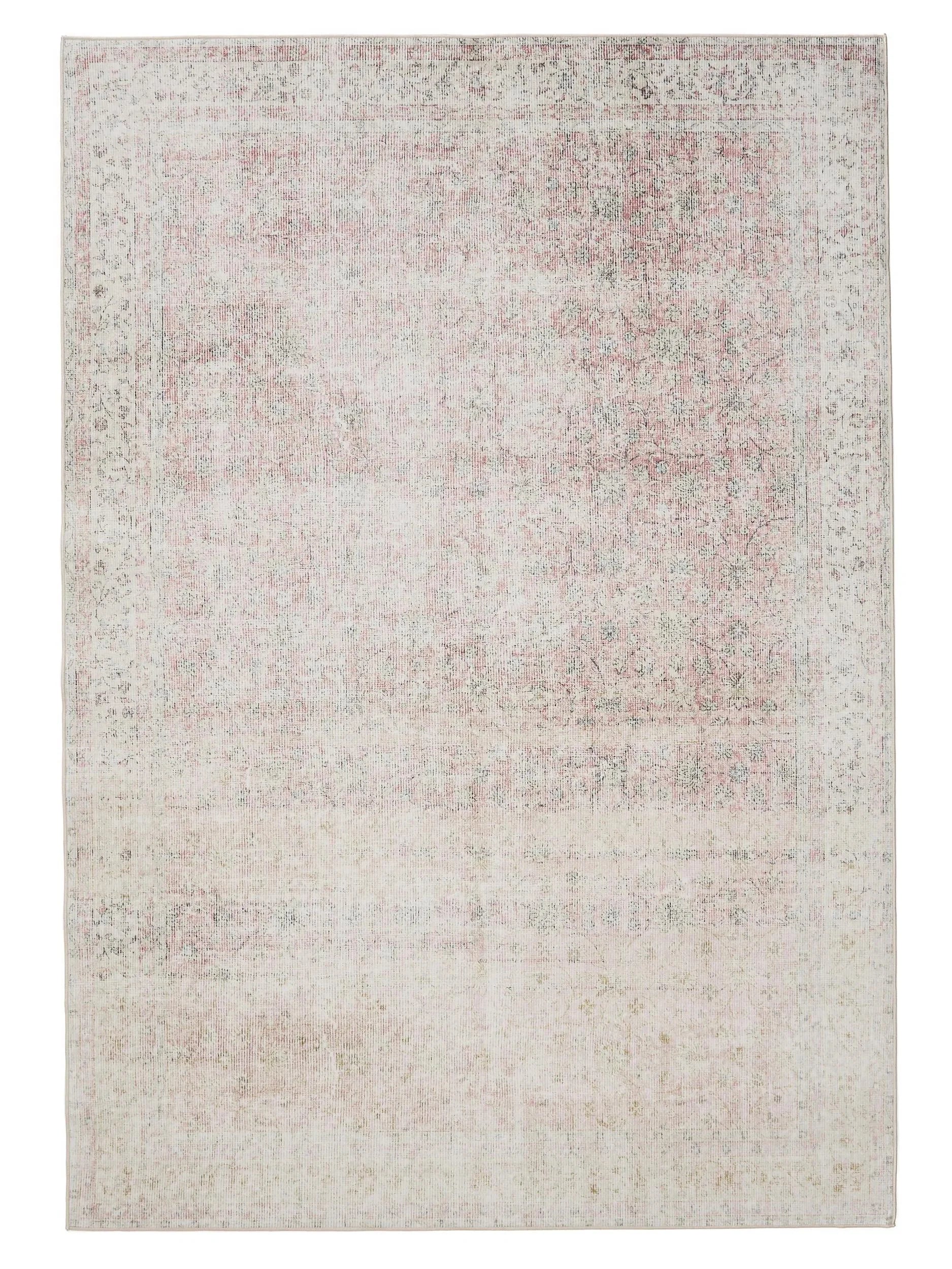 ATLAS Beige Rosa Vaskbart Tæppe - Billede 2