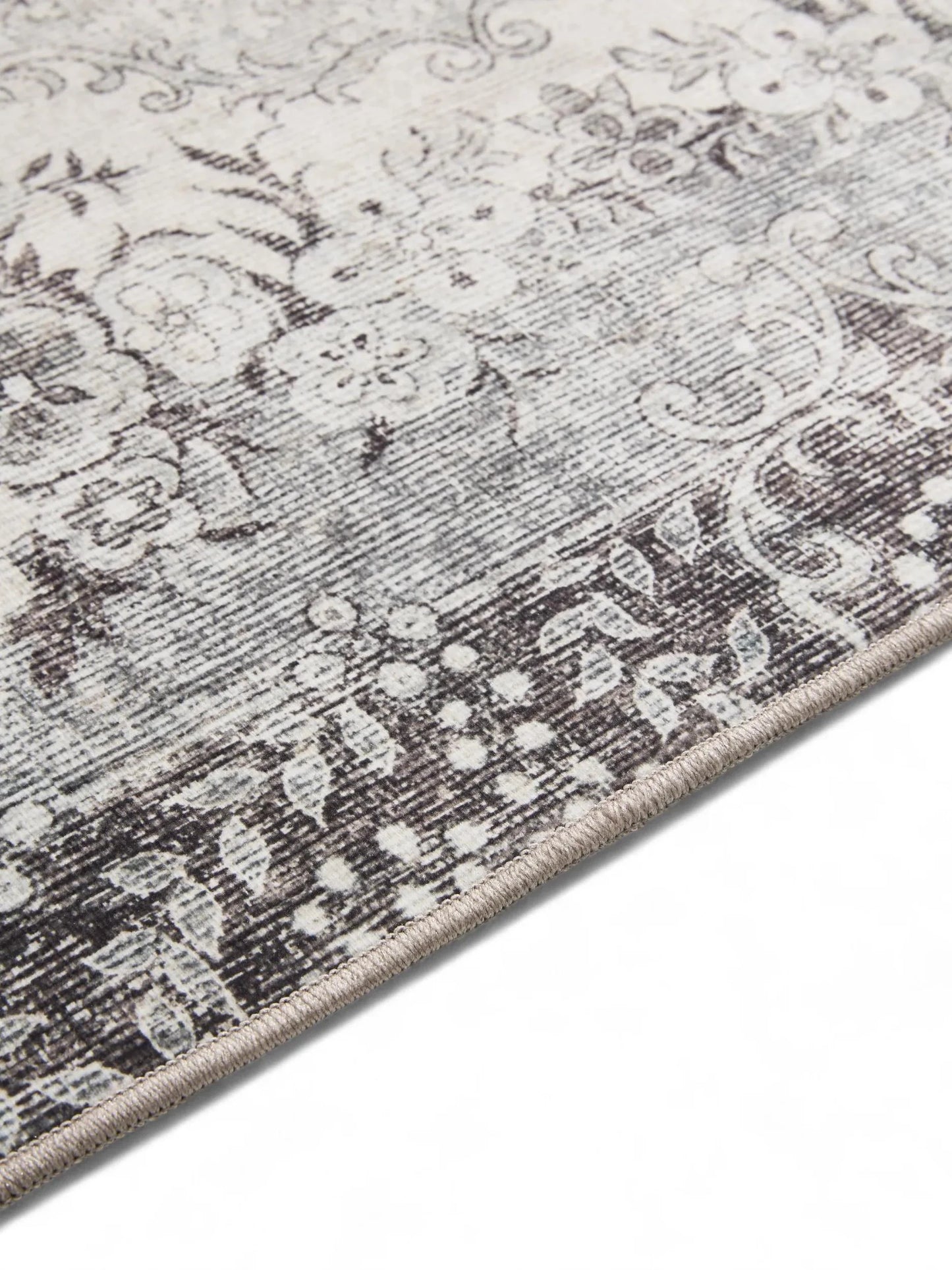 ATLAS Sort Grå Vaskbart Tæppe - Billede 5