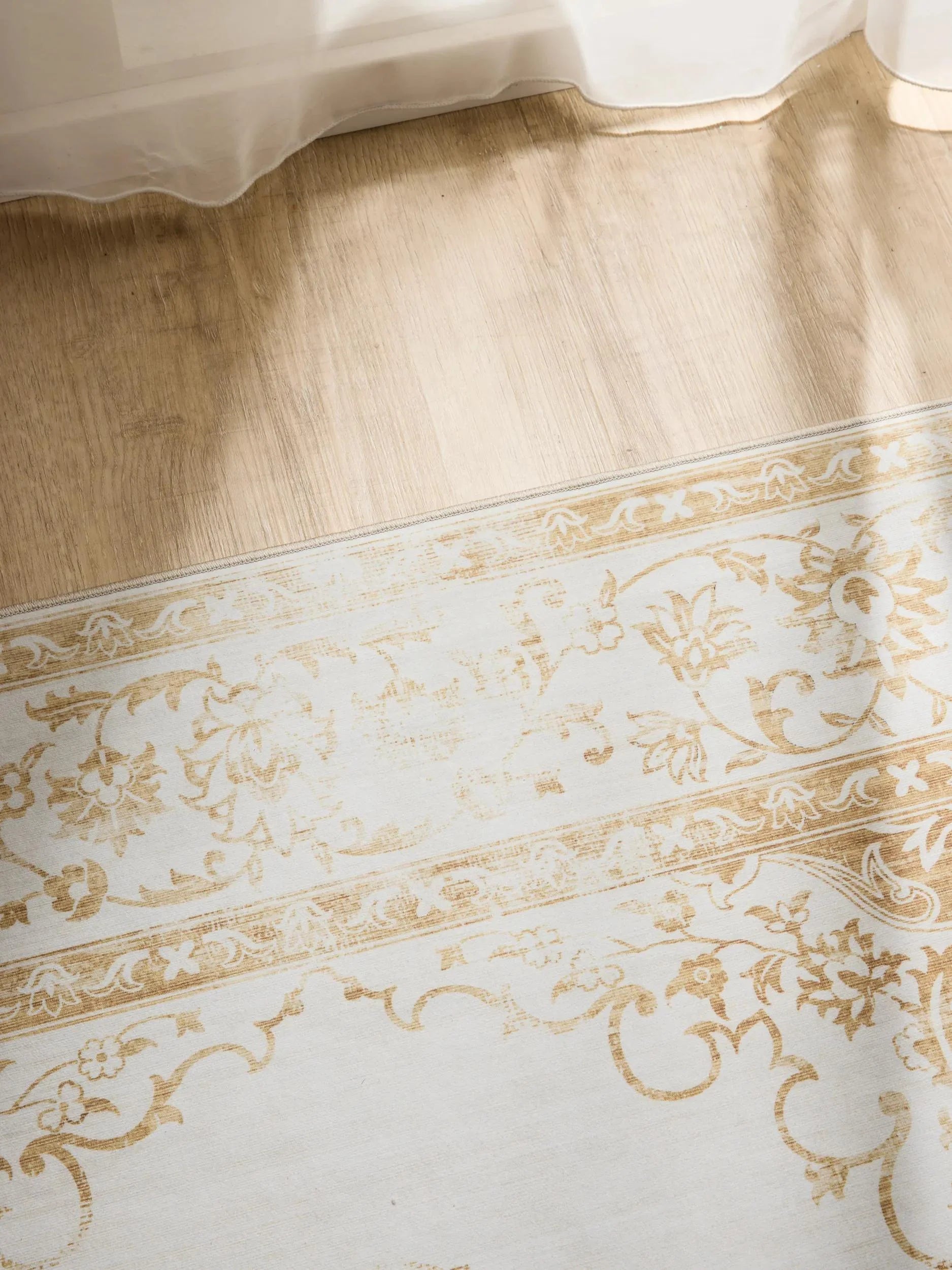 ATLAS Creme/Gul Vaskbart Tæppe - Billede 3