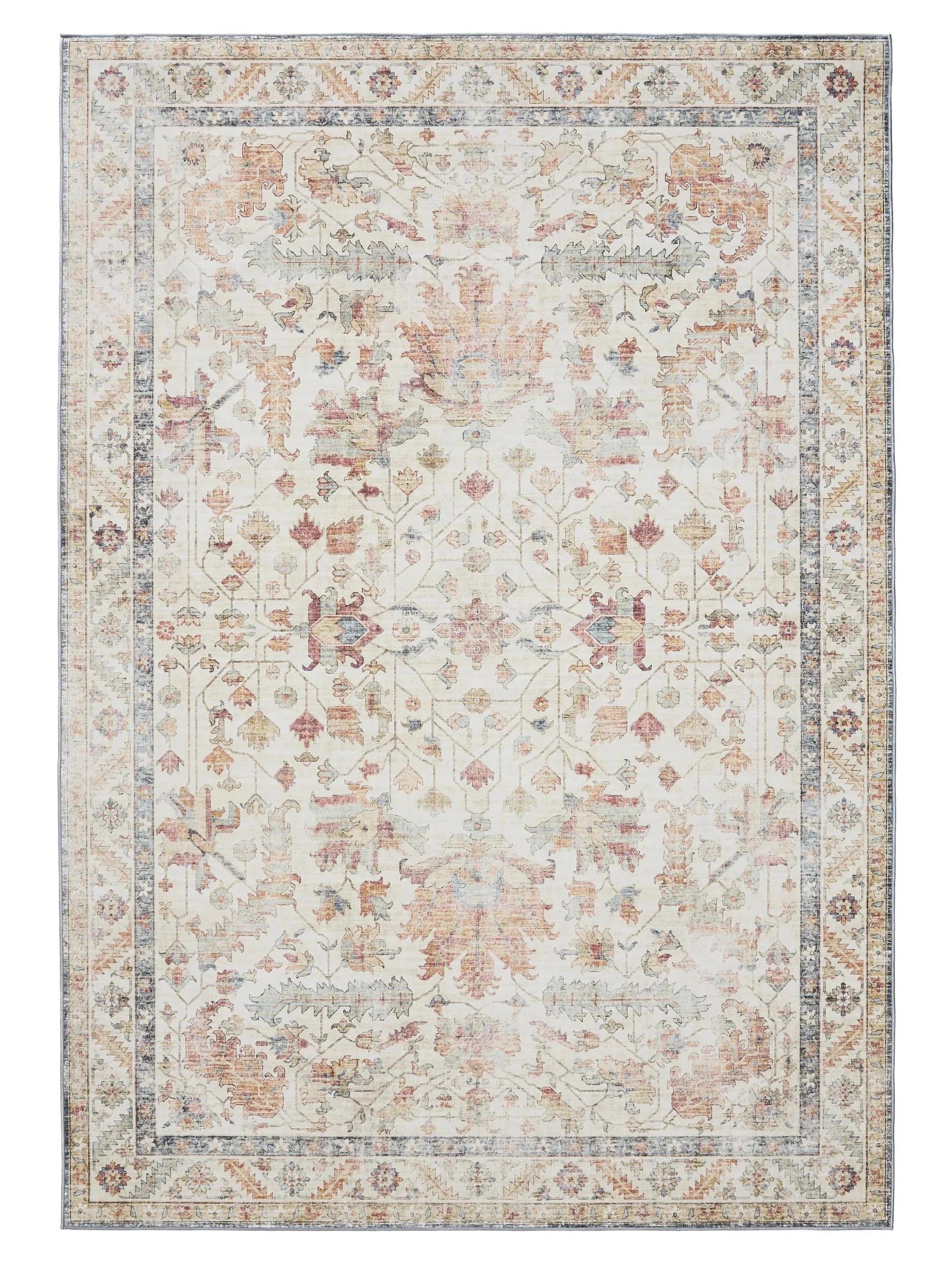 ATLAS Flerfarvet Beige Vaskbart Tæppe - Billede 2