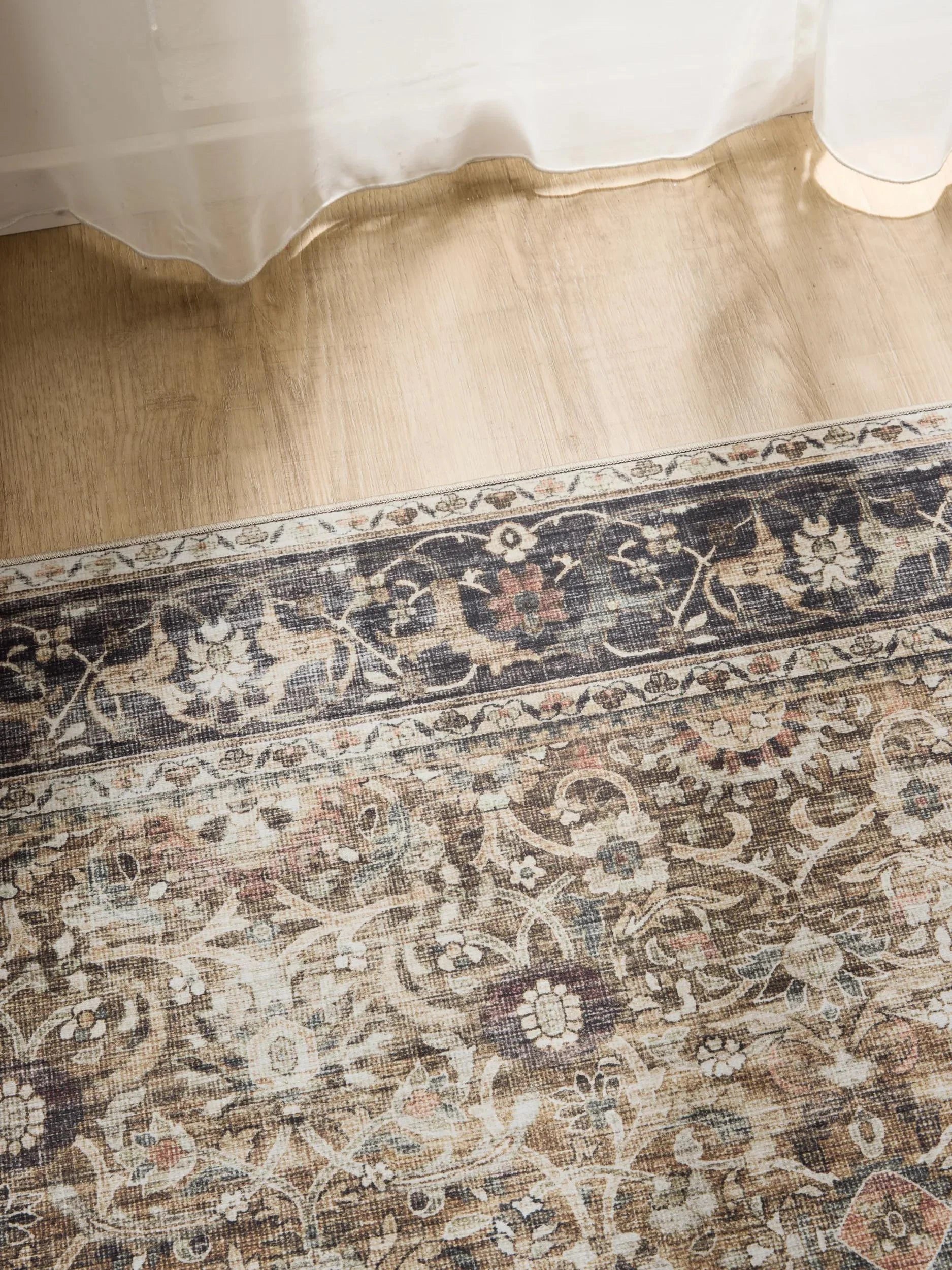 ATLAS Koksgrå Taupe Vaskbart Tæppe - Billede 3