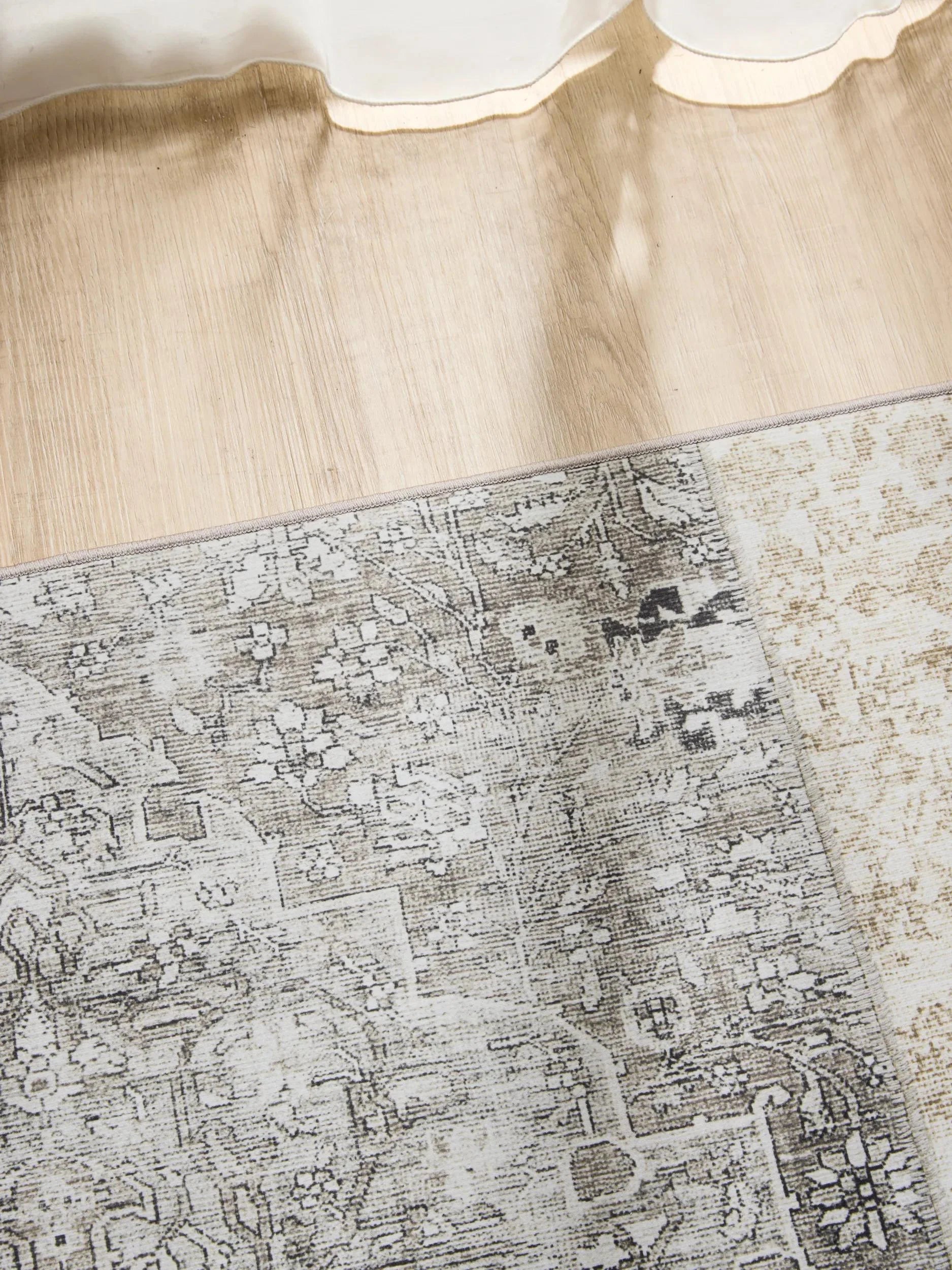 ATLAS Grå Vaskbart Tæppe - Billede 3