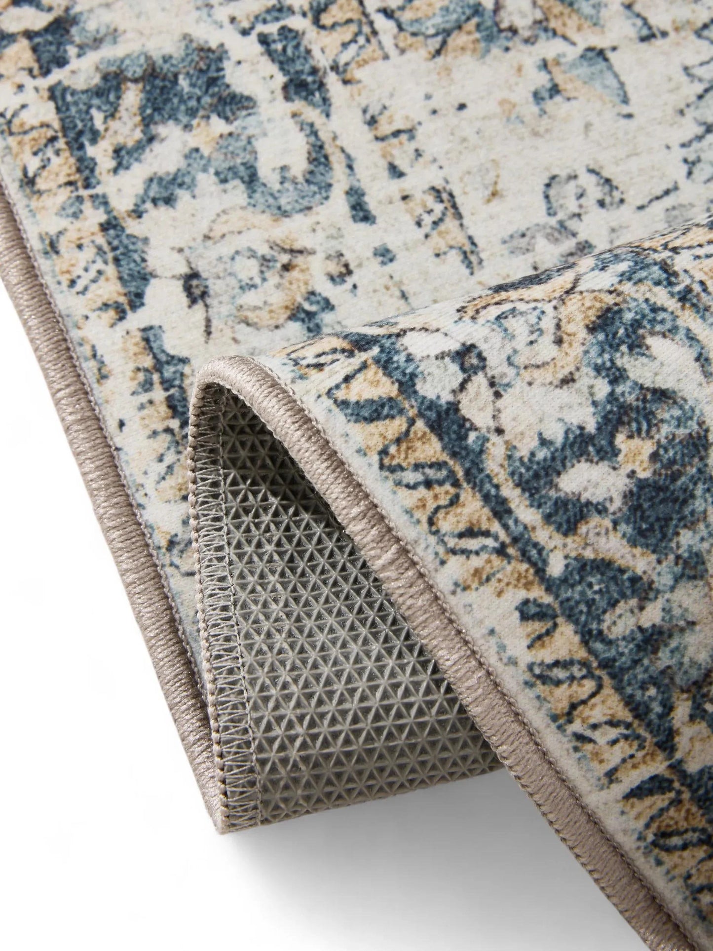 ATLAS Blå Vaskbart Tæppe - Billede 4