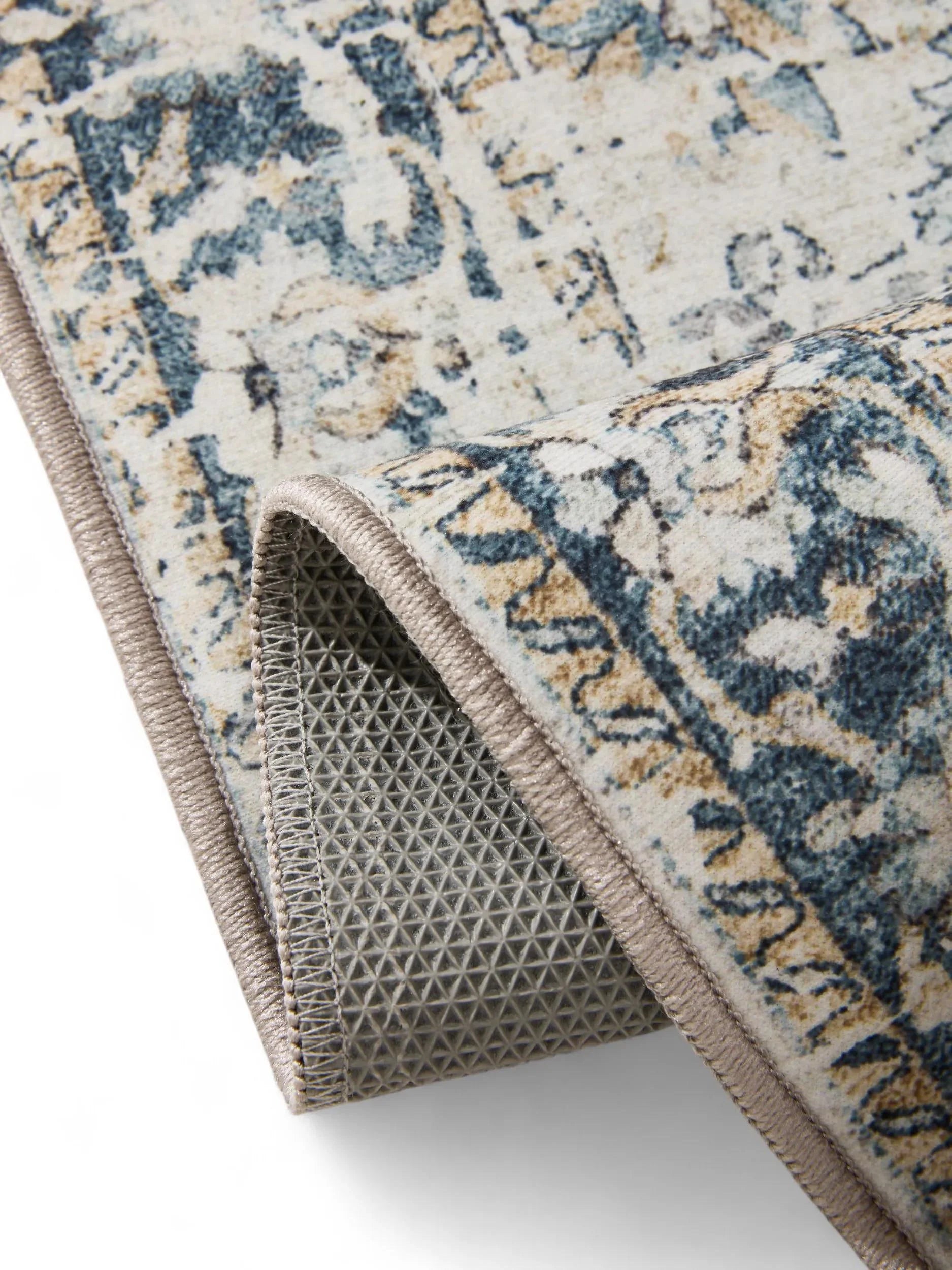 ATLAS Blå Vaskbart Tæppe - Billede 4