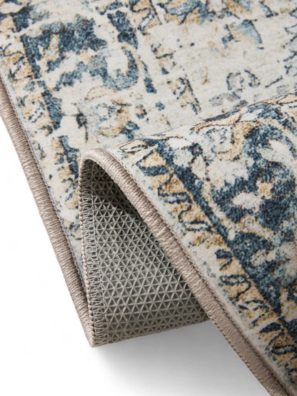 ATLAS Blå Vaskbart Tæppe - Billede 4