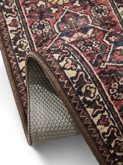 ATLAS Flerfarvet Rød Vaskbart Tæppe - Billede 4