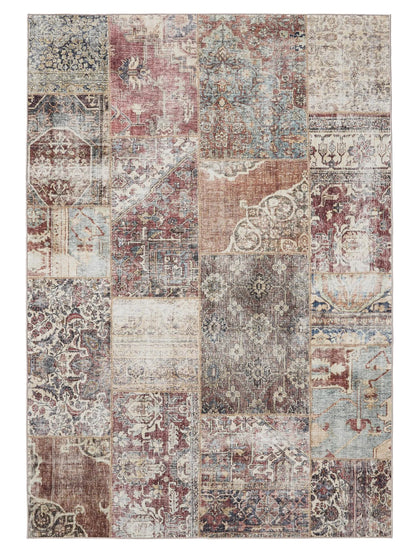 ATLAS Flerfarvet Brun Vaskbart Tæppe - Billede 2