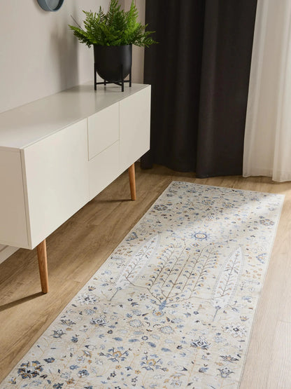 ATLAS Beige Vaskbart Tæppe