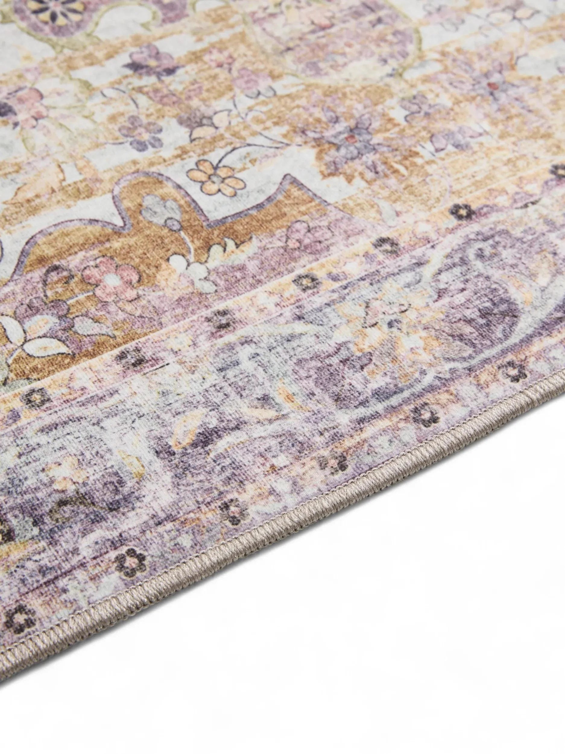 ATLAS Flerfarvet Lilla Vaskbart Tæppe - Billede 5