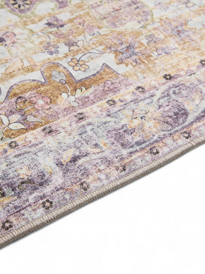 ATLAS Flerfarvet Lilla Vaskbart Tæppe - Billede 5