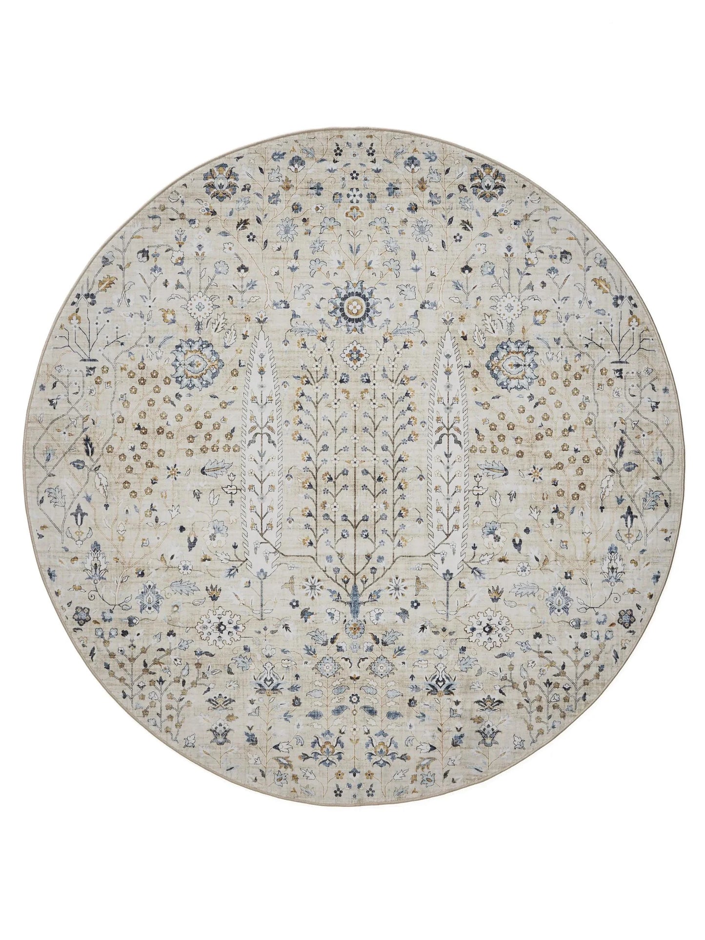 ATLAS Beige Vaskbart Tæppe