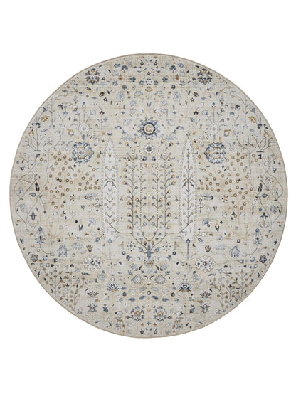 ATLAS Beige Vaskbart Tæppe