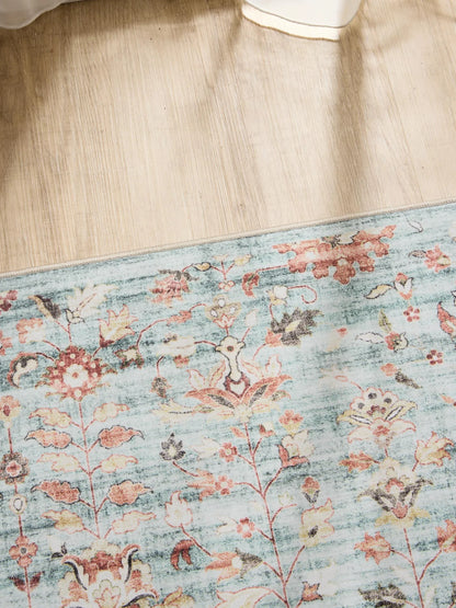 ATLAS Turkis Vaskbart Tæppe - Billede 3