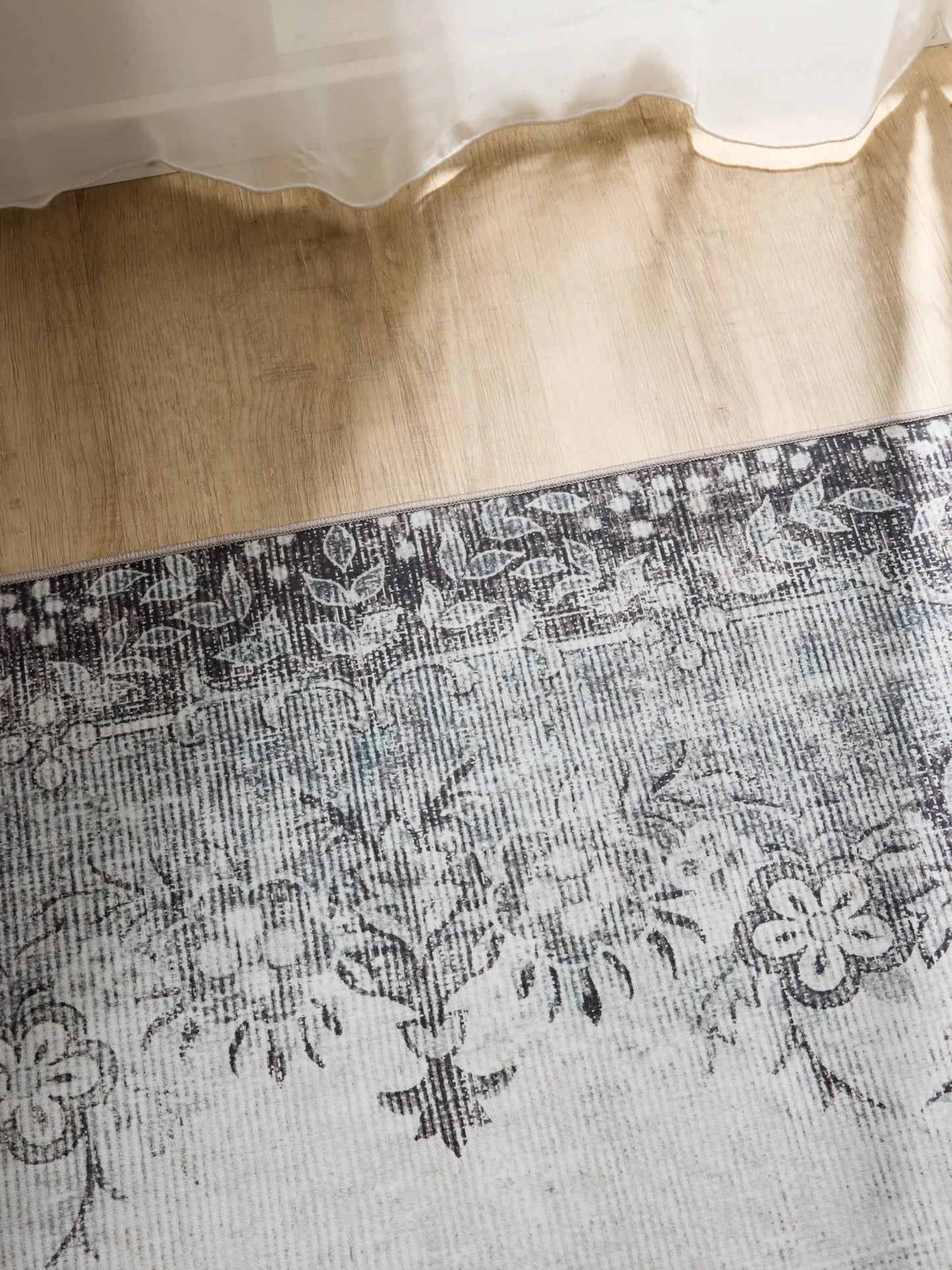 ATLAS Sort Grå Vaskbart Tæppe - Billede 3