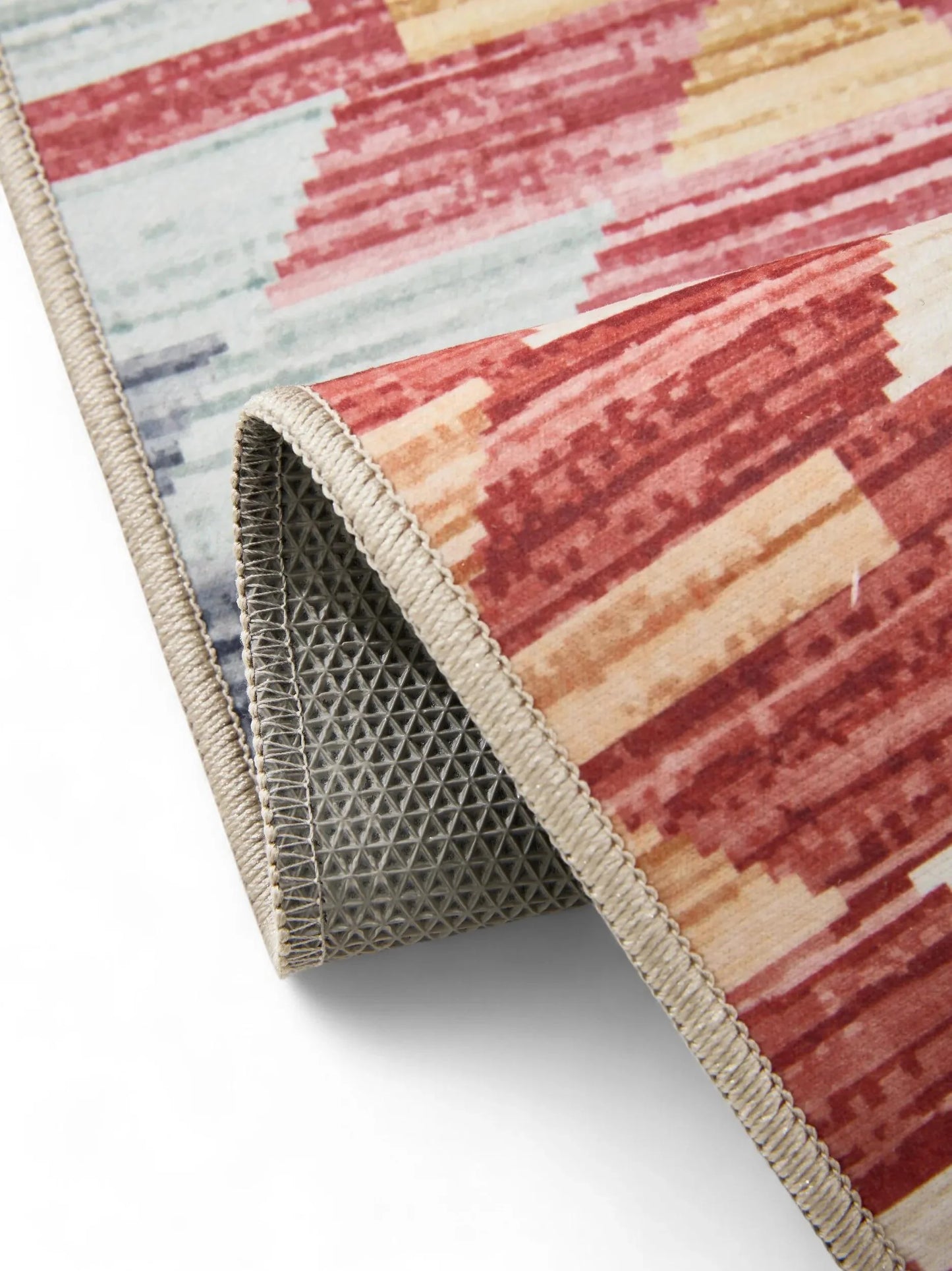 ATLAS Flerfarvet Beige Vaskbart Tæppe - Billede 4