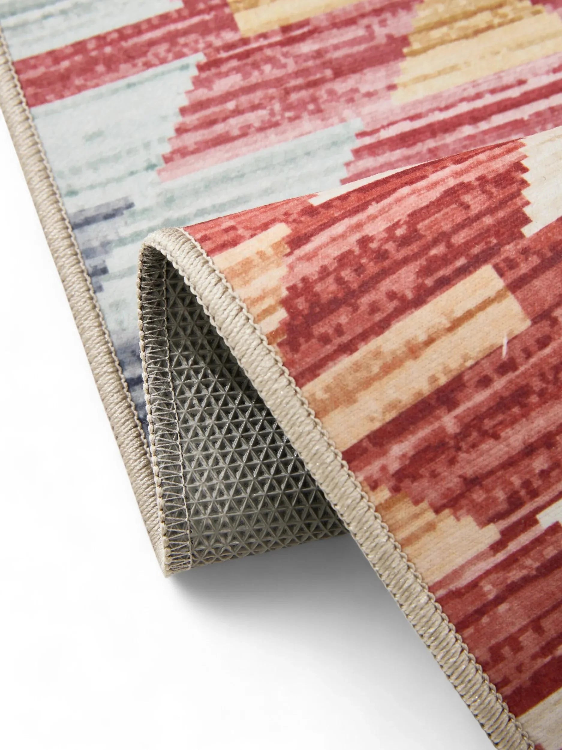 ATLAS Flerfarvet Beige Vaskbart Tæppe - Billede 4