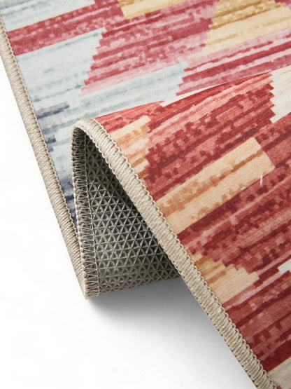 ATLAS Flerfarvet Beige Vaskbart Tæppe - Billede 4