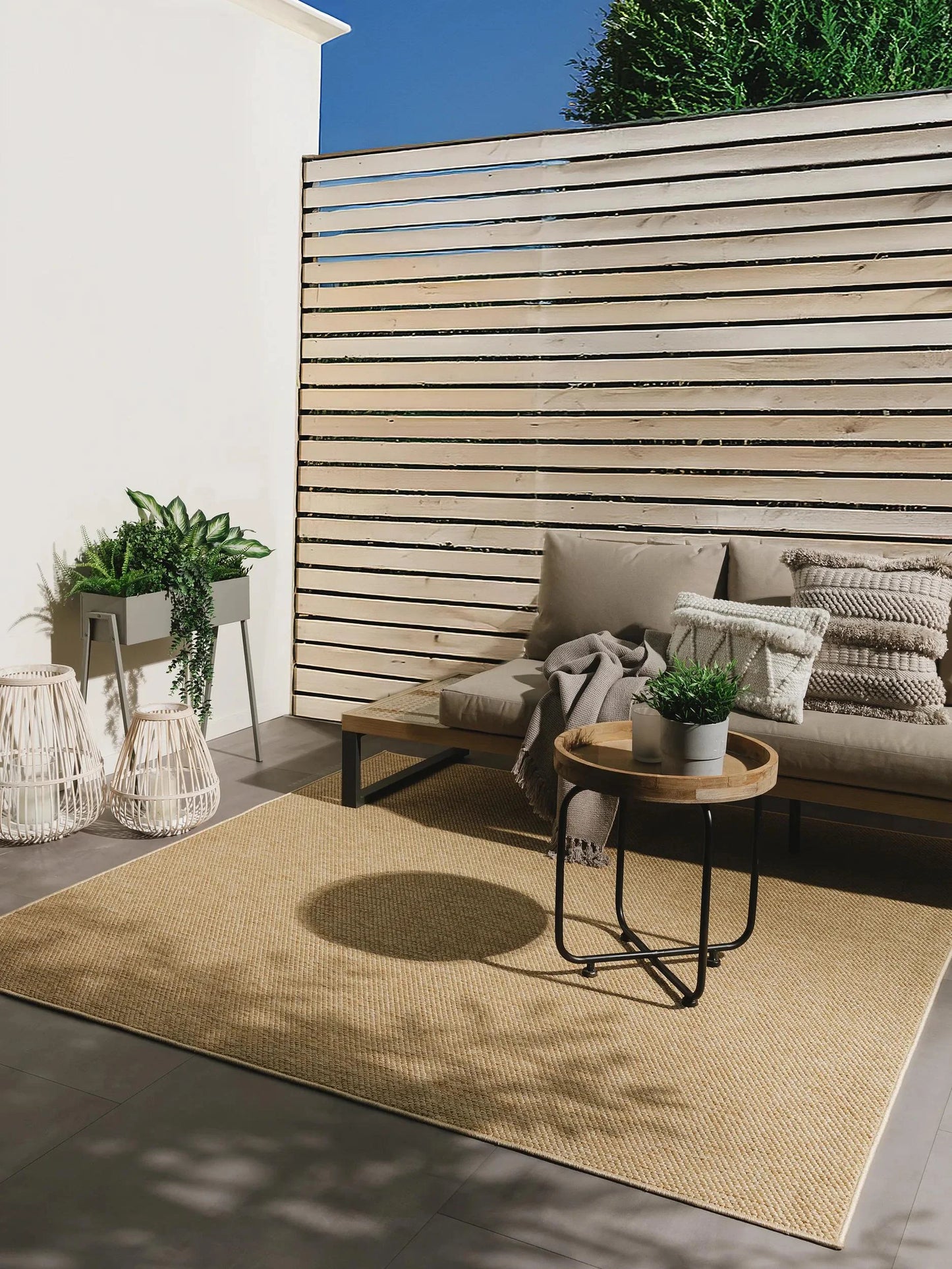 ASPEN Beige Indendørs- Og Udendørs Tæppe