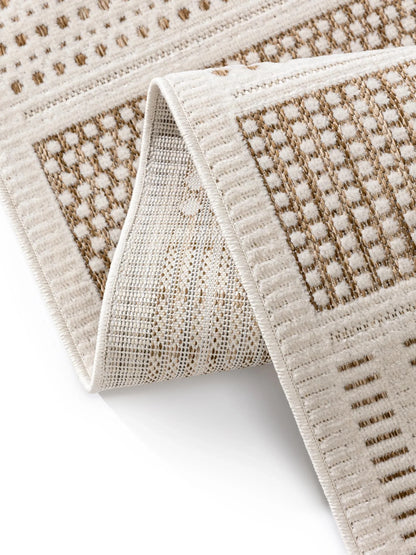 ZORRO Creme/Beige Indendørs- Og Udendørs Tæppe - Billede 5