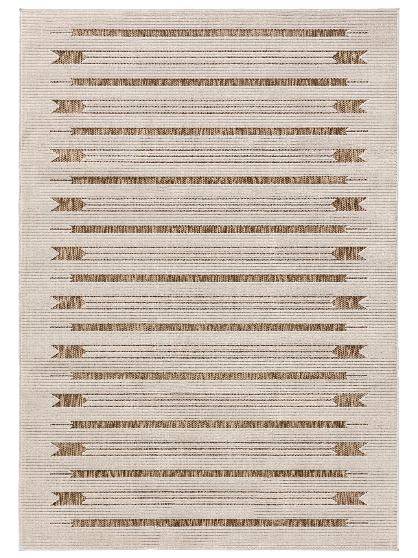 ZORRO Creme/Beige Indendørs- Og Udendørs Tæppe - Billede 2