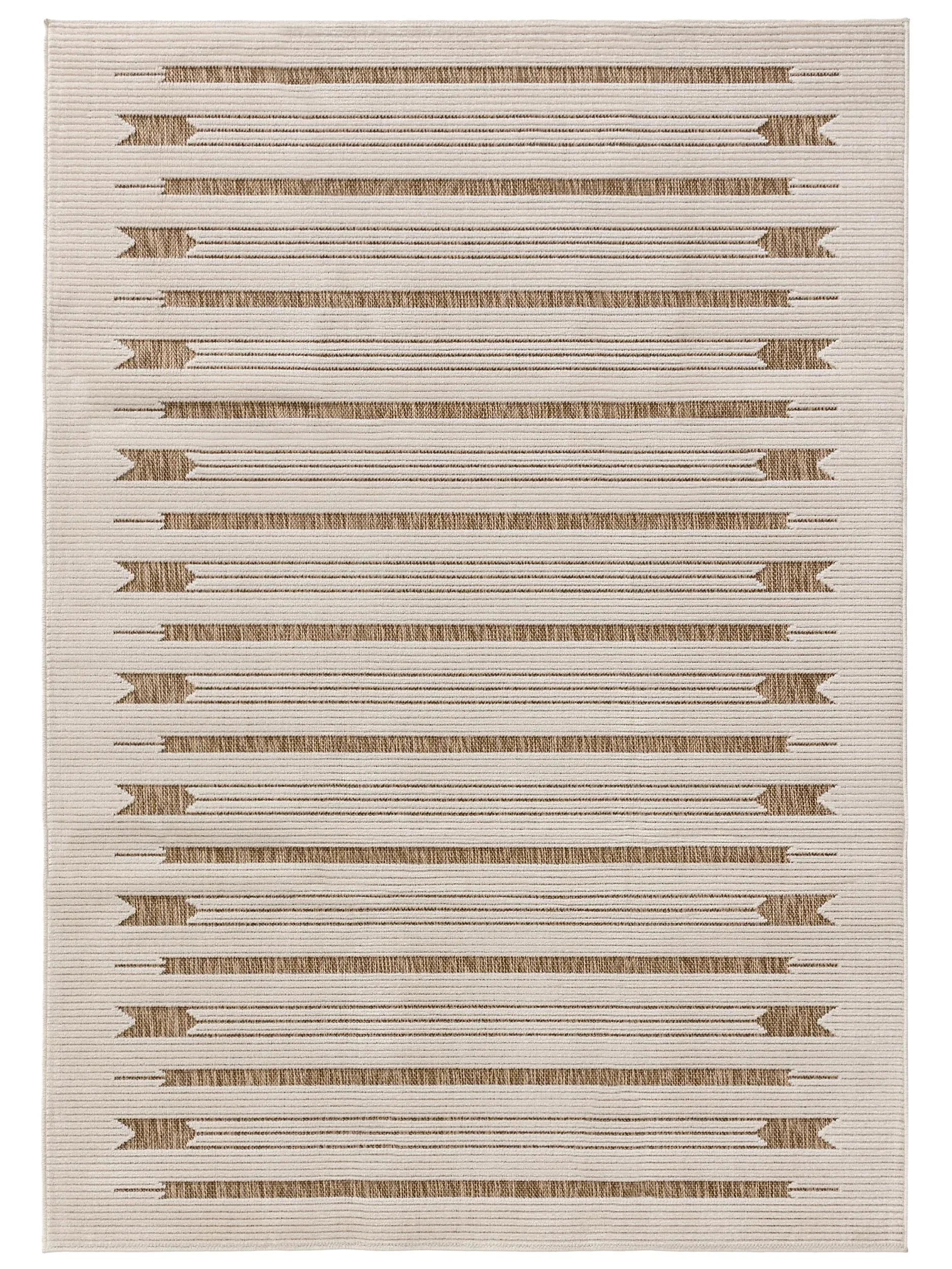 ZORRO Creme/Beige Indendørs- Og Udendørs Tæppe - Billede 2