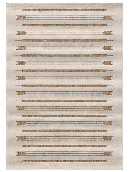 ZORRO Creme/Beige Indendørs- Og Udendørs Tæppe - Billede 2