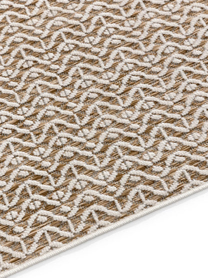 ZORRO Creme/Beige Indendørs- Og Udendørs Tæppe - Billede 4
