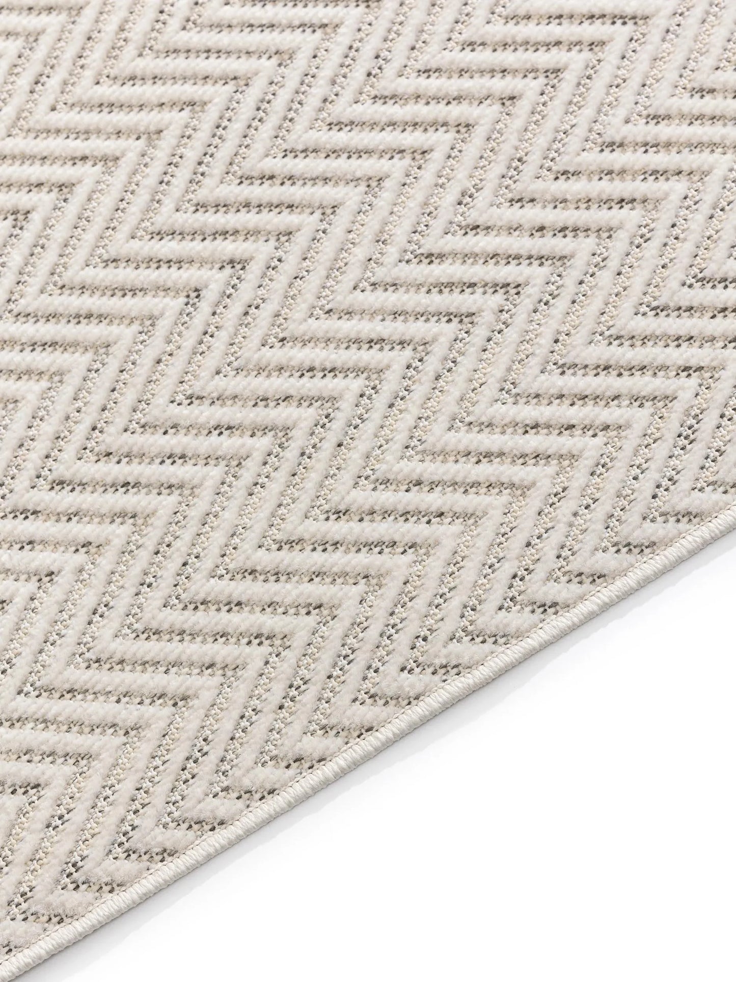 ZORRO Creme Grå Indendørs- Og Udendørs Tæppe - Billede 4