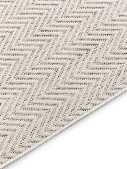 ZORRO Creme Grå Indendørs- Og Udendørs Tæppe - Billede 4