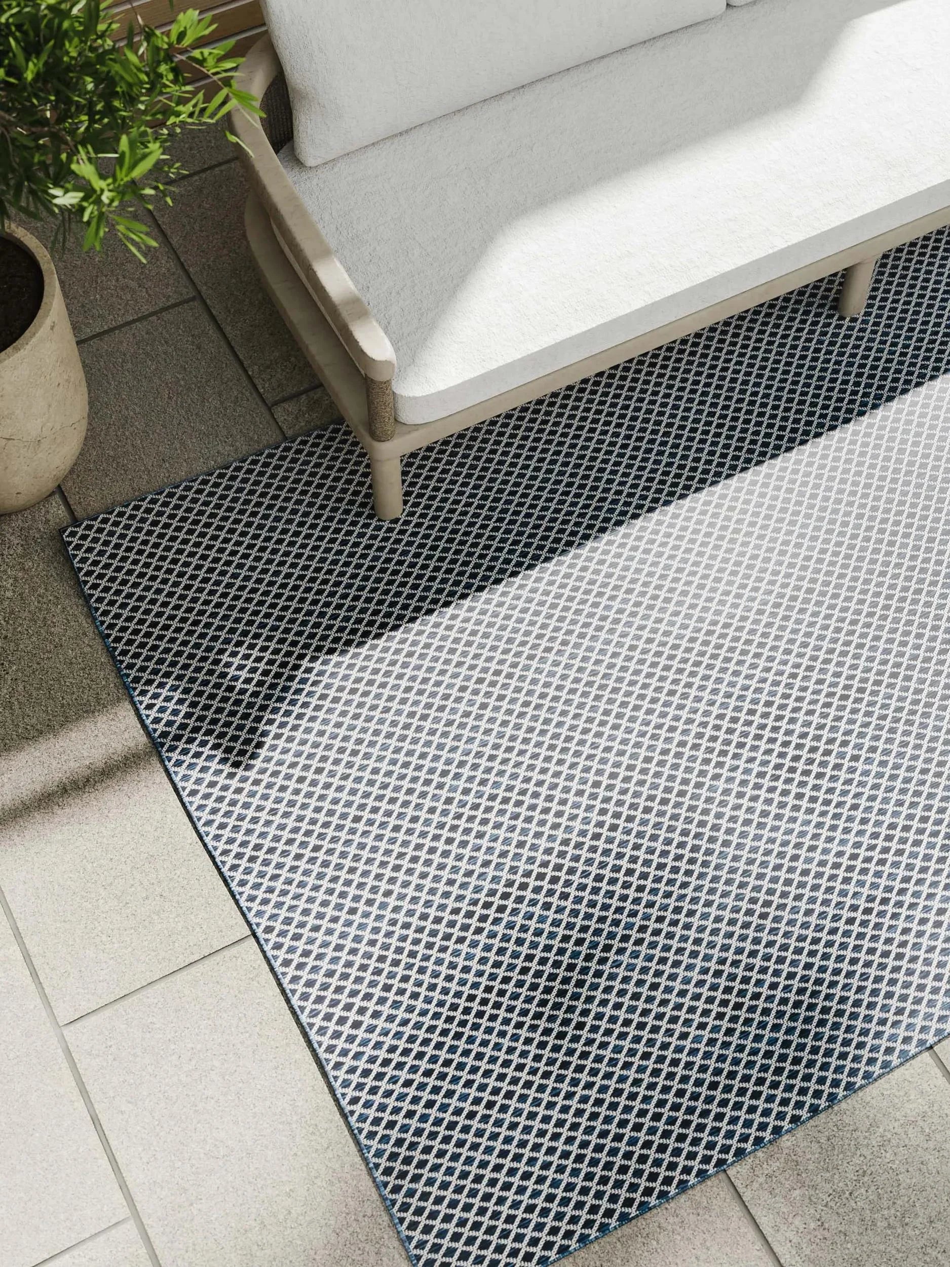 SKY Blå Indendørs- Og Udendørs Tæppe - Billede 3