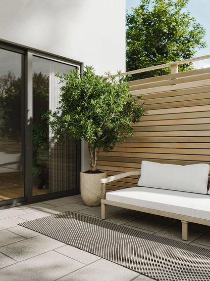 SKY Sort Indendørs- Og Udendørs Tæppe