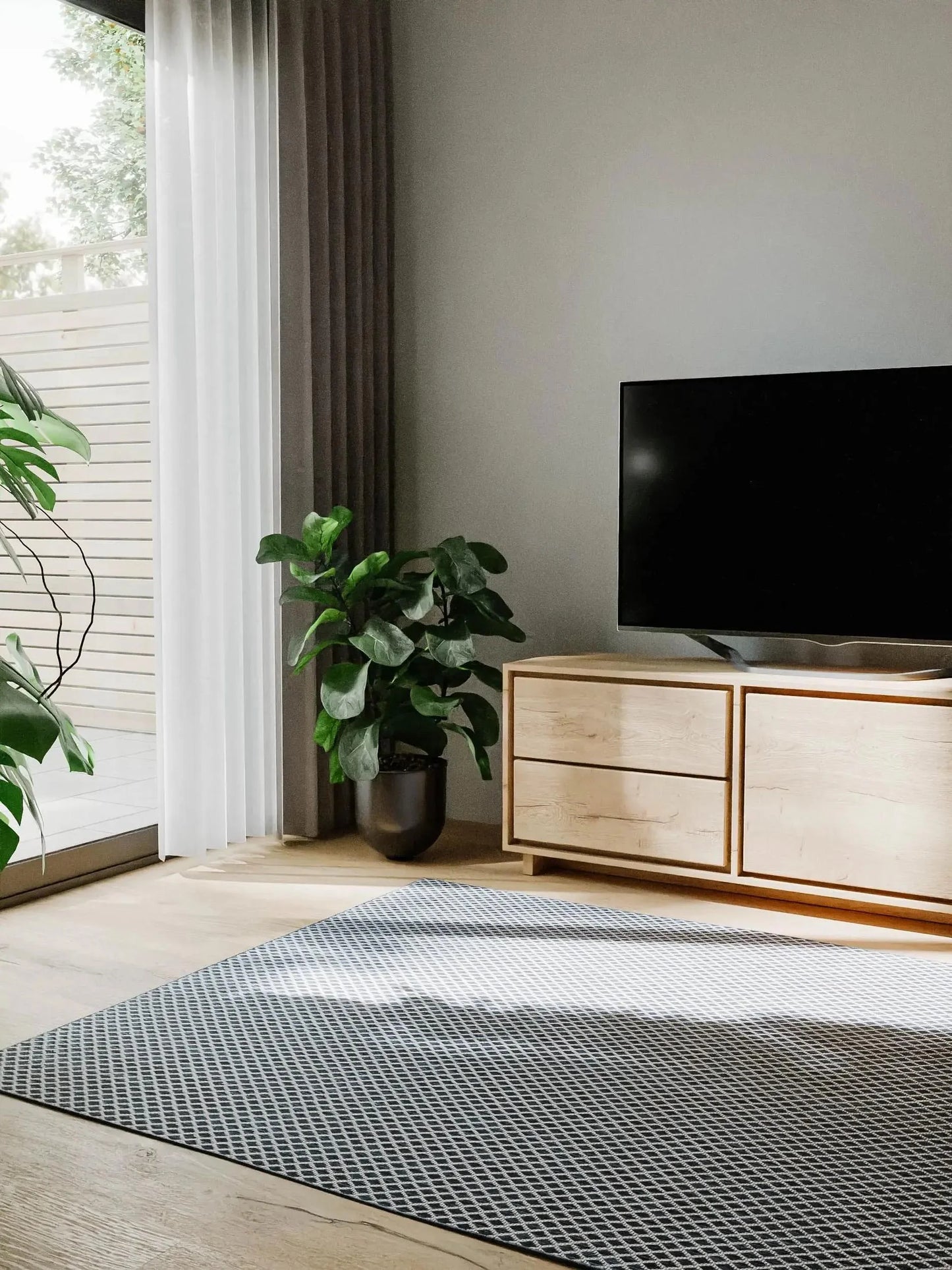 SKY Blå Indendørs- Og Udendørs Tæppe - Billede 4