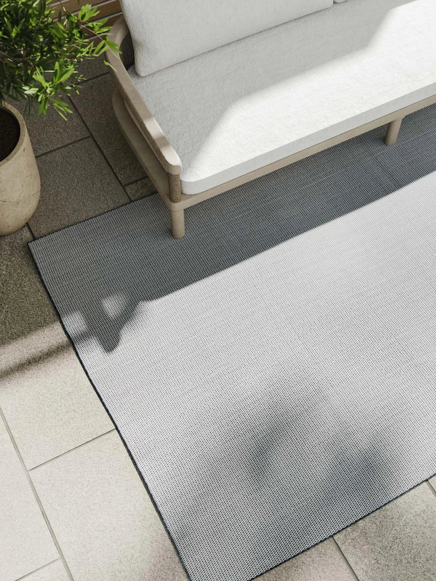 SKY Blå Indendørs- Og Udendørs Tæppe - Billede 3