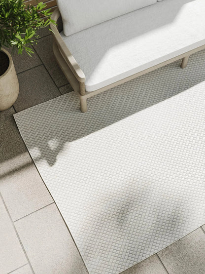 SKY Hvid Indendørs- Og Udendørs Tæppe - Billede 3