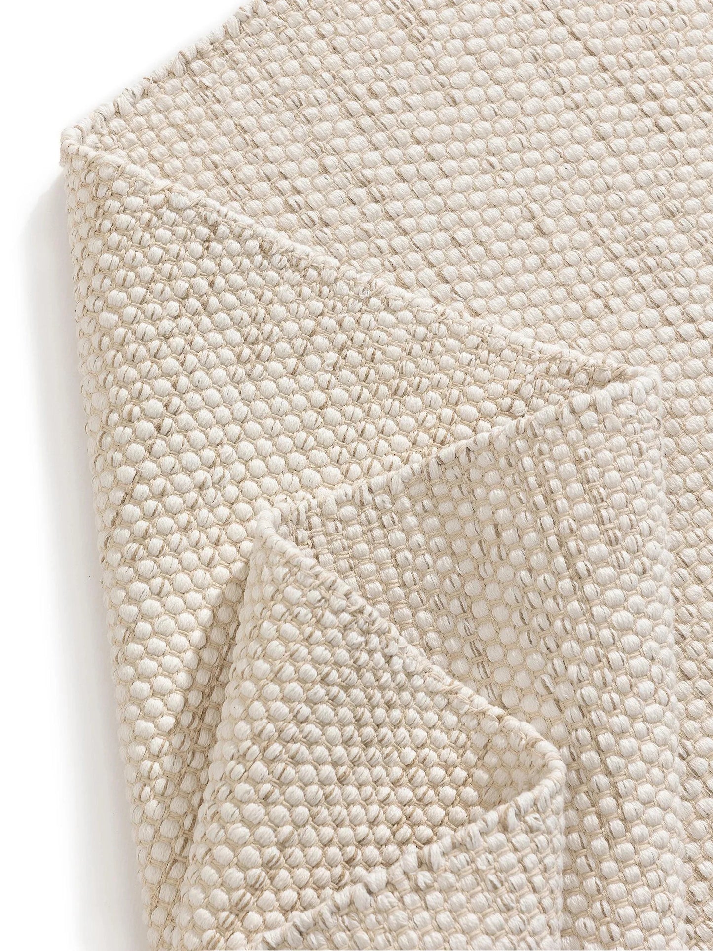 DUKE Creme Bomuld Tæppe - Billede 4