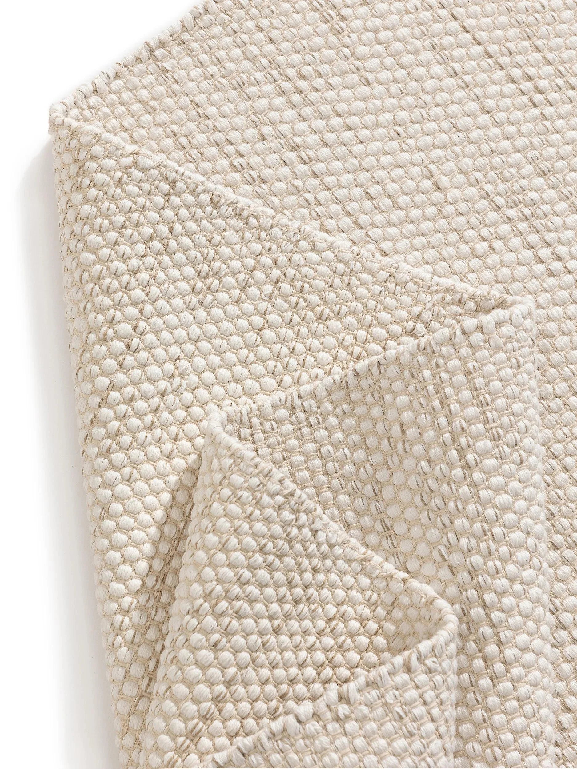 DUKE Creme Bomuld Tæppe - Billede 4