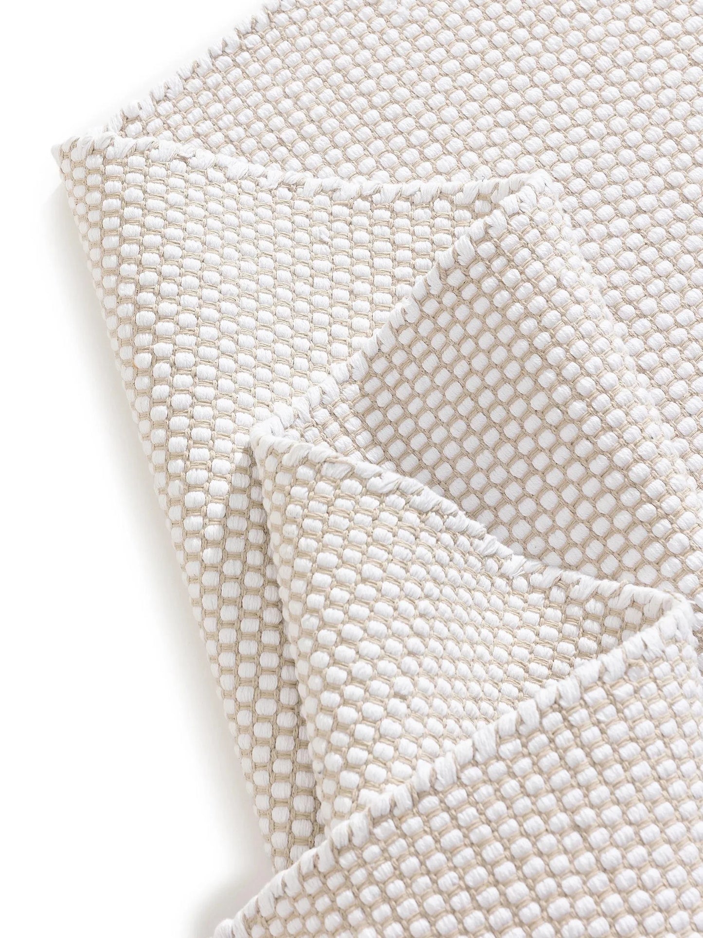 DUKE Hvid Bomuld Tæppe - Billede 4