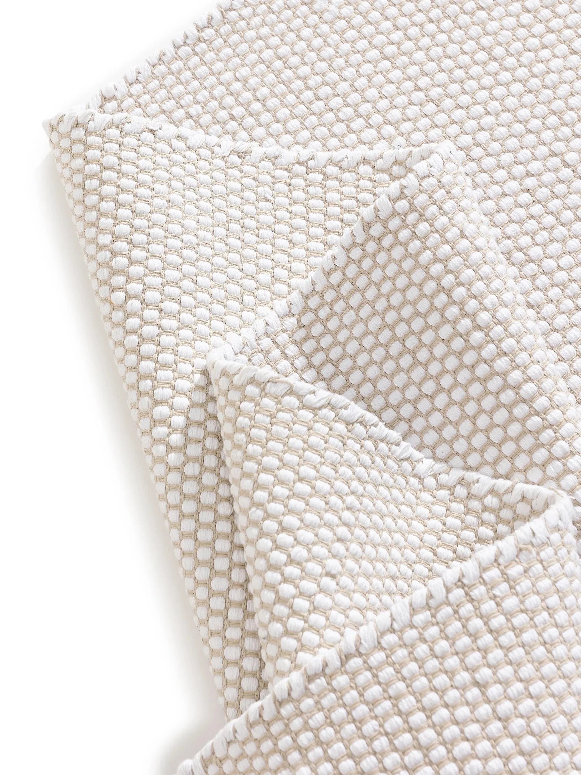 DUKE Hvid Bomuld Tæppe - Billede 4