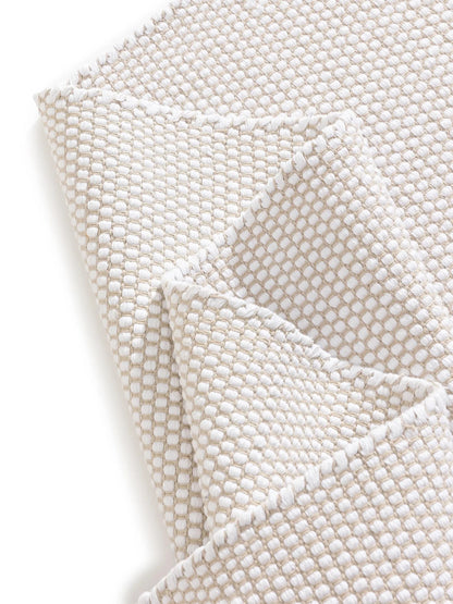 DUKE Hvid Bomuld Tæppe - Billede 4