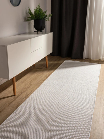 DUKE Hvid Bomuld Tæppe