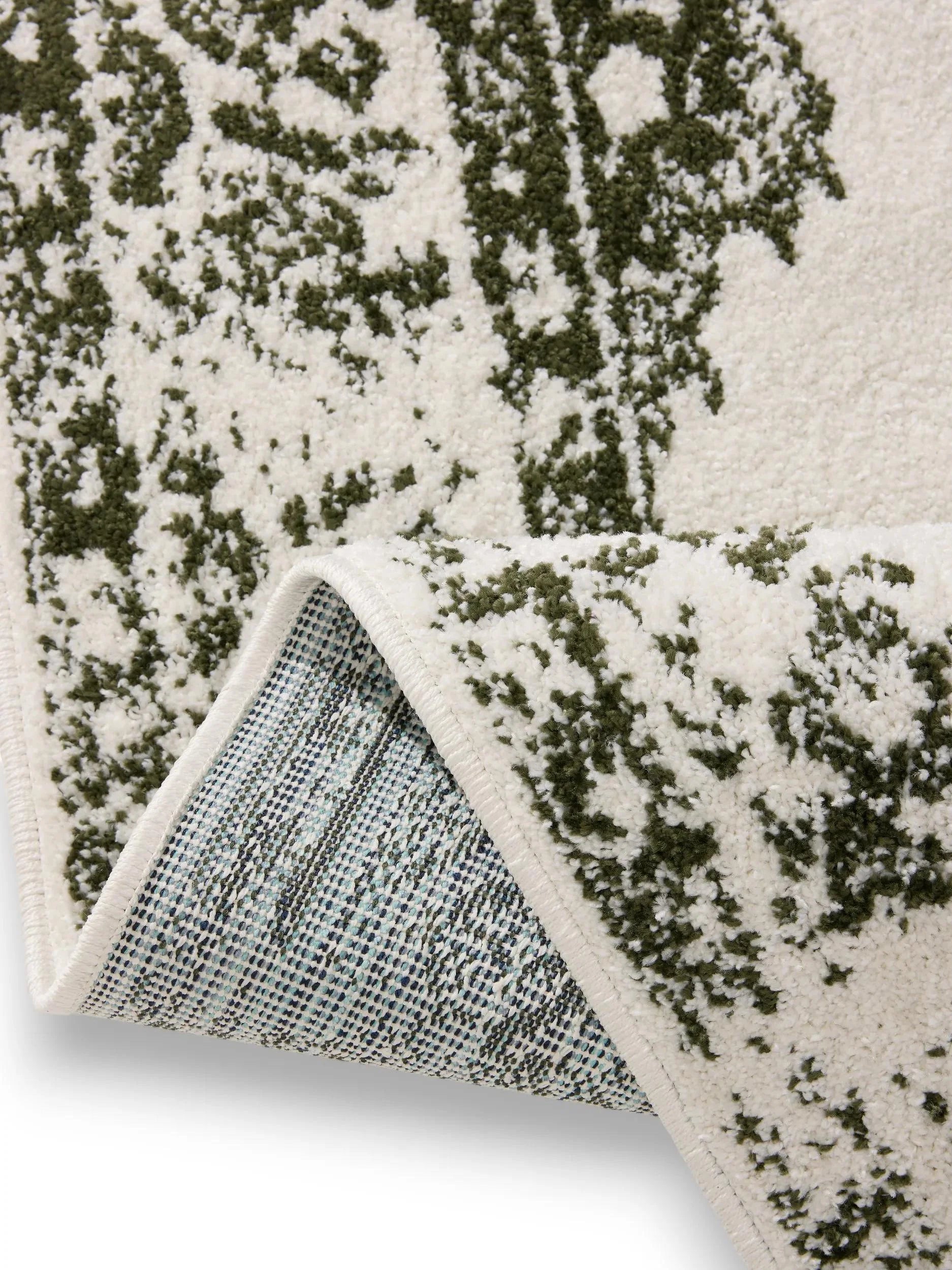 ZOE Creme Grøn Tæppe - Billede 4