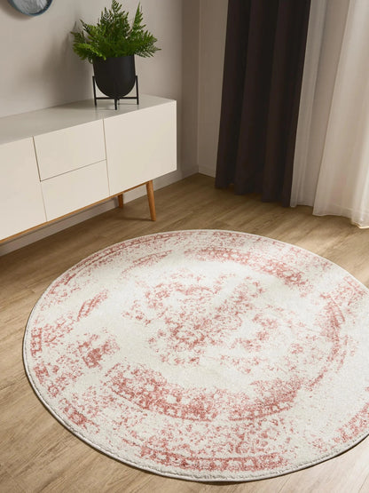 ZOE Creme Rosa Tæppe