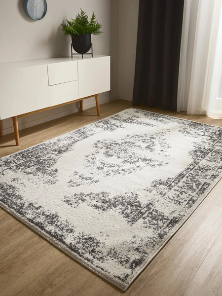 ZOE Creme Grå Tæppe