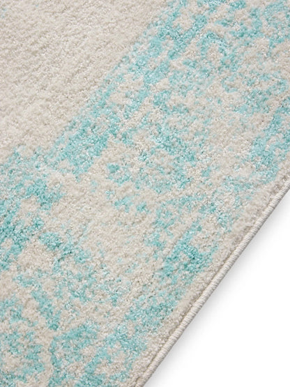 ZOE Turkis Creme Tæppe - Billede 5